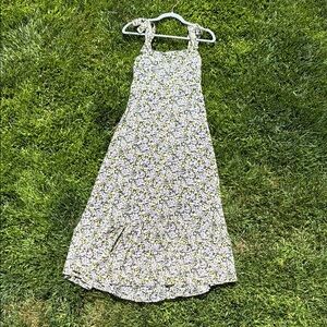Floral T-Length Women's Dress